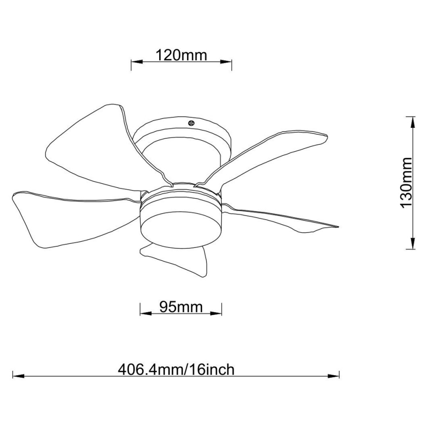 Globo - Dimmelhető LED mennyezeti ventilátor LED/10W/230V 3000-6500K fehér + távirányító