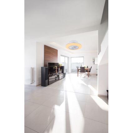 Globo - LED Dimmelhető mennyezeti lámpa ventilátorral LED/40W/230V 3000-6000K + távirányítás