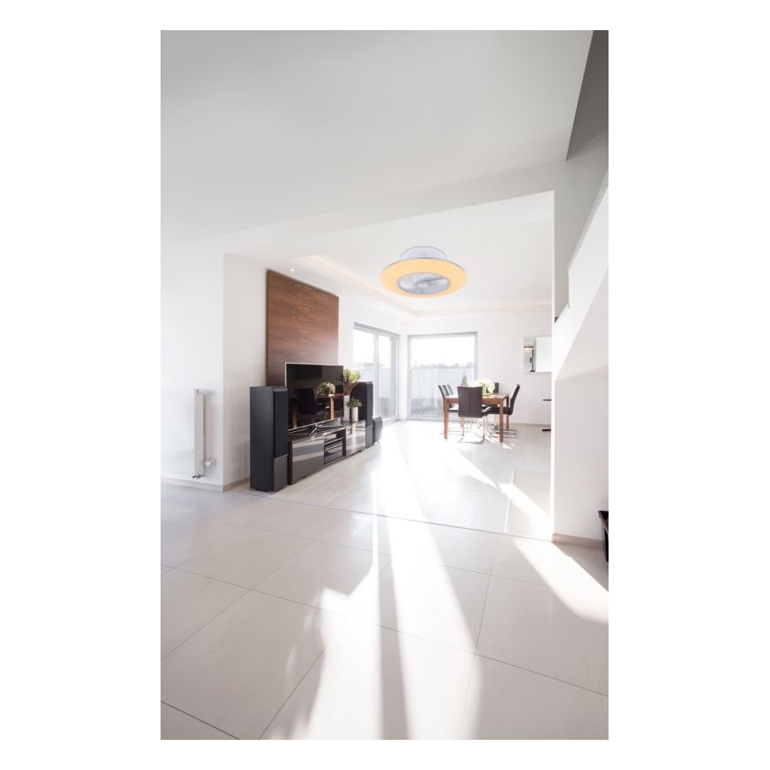 Globo - LED Dimmelhető mennyezeti lámpa ventilátorral LED/40W/230V 3000-6000K + távirányítás
