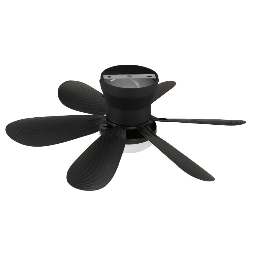 Globo - LED dimmelhető mennyezeti ventilátor LED/5W/230V 2700-6500K fekete + távirányítóval