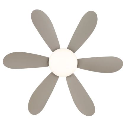Globo - LED fényerőszabályozható mennyezeti ventilátor LED/5W/230V 2700-6500K bézs + távirányító