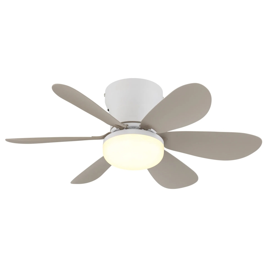Globo - LED fényerőszabályozható mennyezeti ventilátor LED/5W/230V 2700-6500K bézs + távirányító