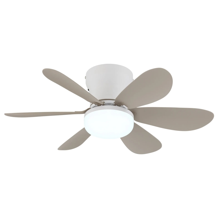 Globo - LED fényerőszabályozható mennyezeti ventilátor LED/5W/230V 2700-6500K bézs + távirányító