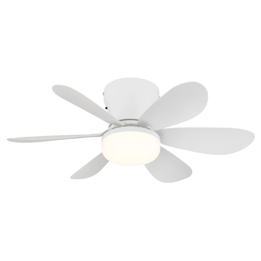 Globo - LED fényerőszabályozható mennyezeti ventilátor LED/5W/230V 2700-6500K fehér + távirányító