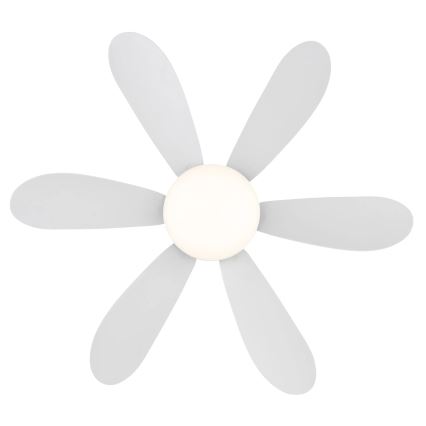 Globo - LED fényerőszabályozható mennyezeti ventilátor LED/5W/230V 2700-6500K fehér + távirányító