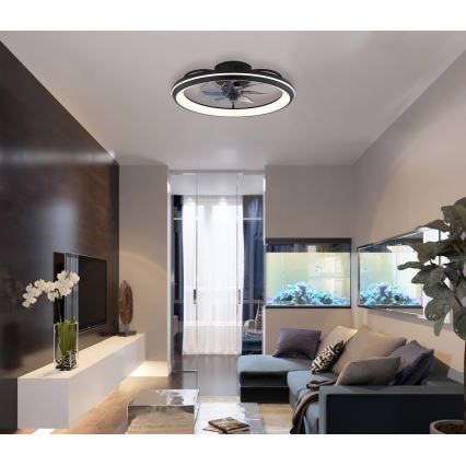 Globo - LED dimmelhető mennyezeti ventilátor LED/40W/230V 3000-6500K + távirányító