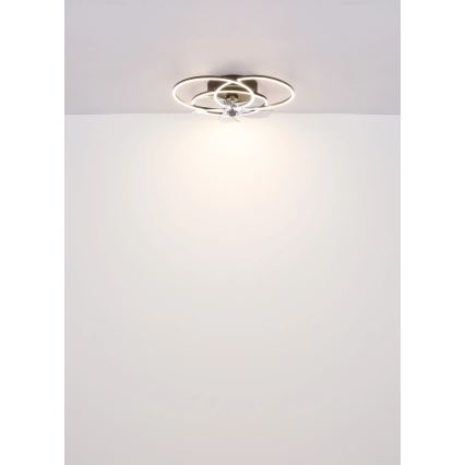 Globo - Dimmelhető LED mennyezeti ventilátor LED/40W/230V 3000-6500K fekete + távirányító