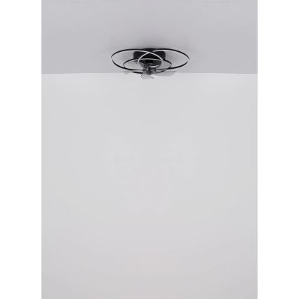 Globo - Dimmelhető LED mennyezeti ventilátor LED/40W/230V 3000-6500K fekete + távirányító