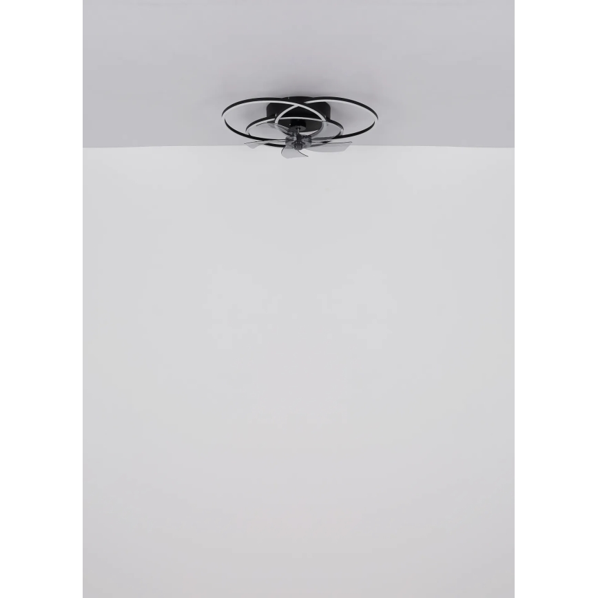 Globo - Dimmelhető LED mennyezeti ventilátor LED/40W/230V 3000-6500K fekete + távirányító