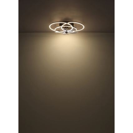 Globo - Dimmelhető LED mennyezeti ventilátor LED/40W/230V 3000-6500K fekete + távirányító