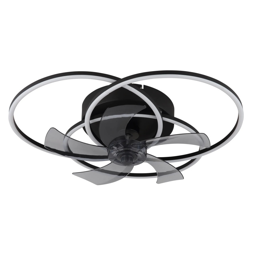 Globo - Dimmelhető LED mennyezeti ventilátor LED/40W/230V 3000-6500K fekete + távirányító