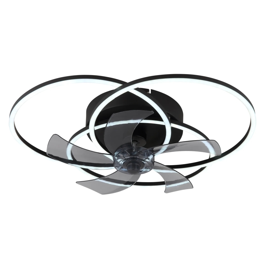 Globo - Dimmelhető LED mennyezeti ventilátor LED/40W/230V 3000-6500K fekete + távirányító