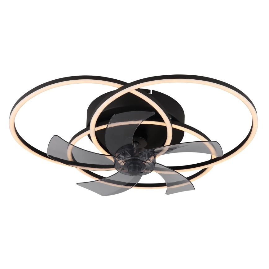 Globo - Dimmelhető LED mennyezeti ventilátor LED/40W/230V 3000-6500K fekete + távirányító