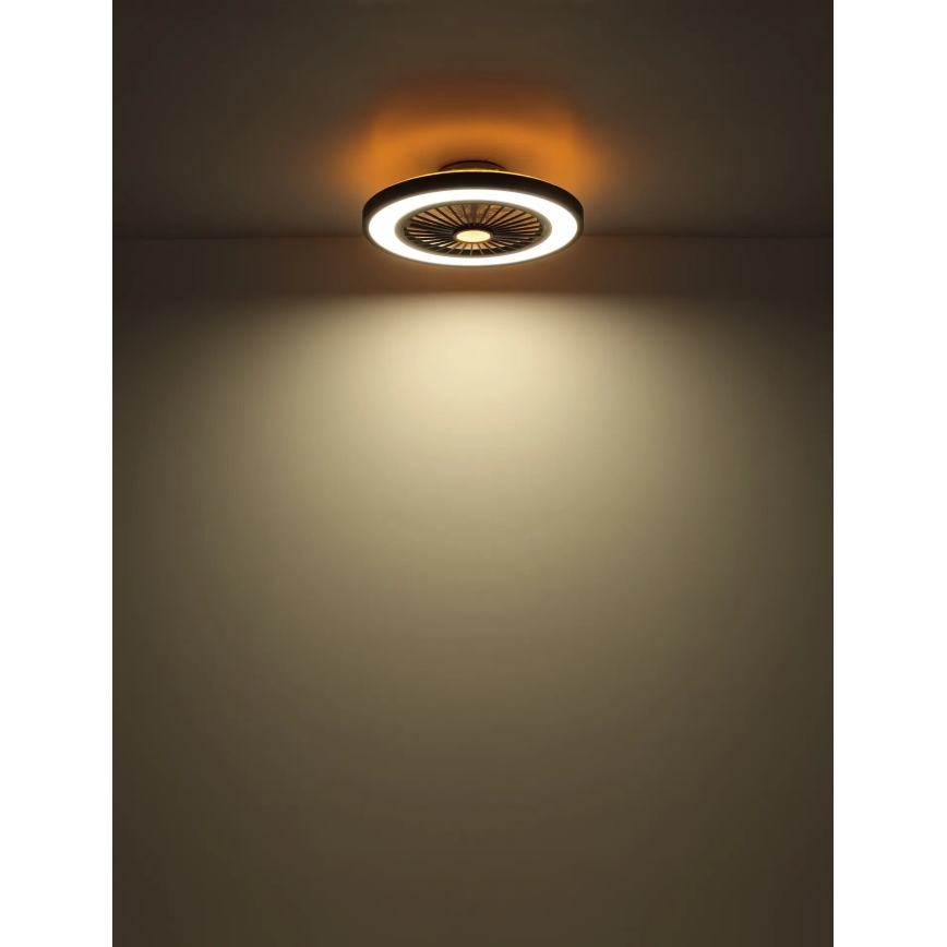 Globo - LED dimmelhető mennyezeti ventilátor LED/45W/230V 3000-6500K + távirányító