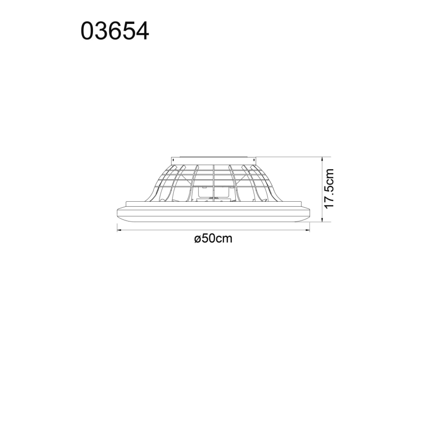 Globo - LED Dimmelhető mennyezeti ventilátor LED/40W/230V 3000-6500K + távirányítás