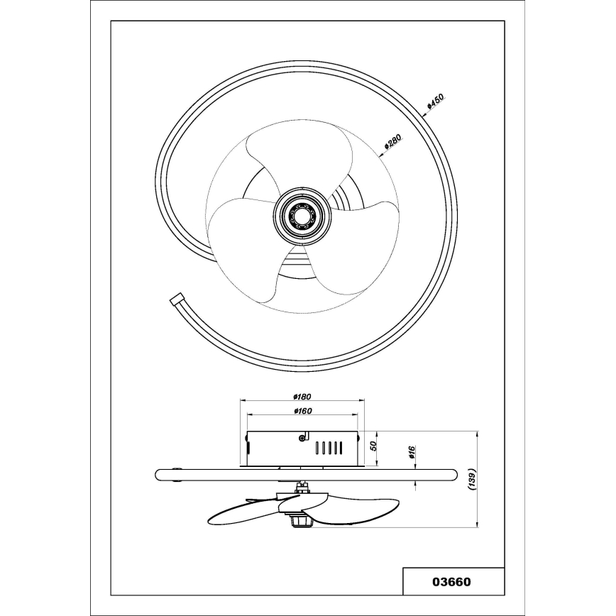 Globo - LED dimmelhető mennyezeti ventilátor LED/30W/230V 2700-6500K + távirányító