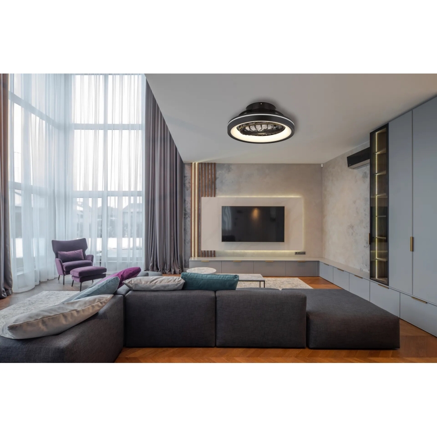 Globo - LED RGB Dimmelhető mennyezeti ventilátor LED/40W/230V 2700-6500K + távirányítás
