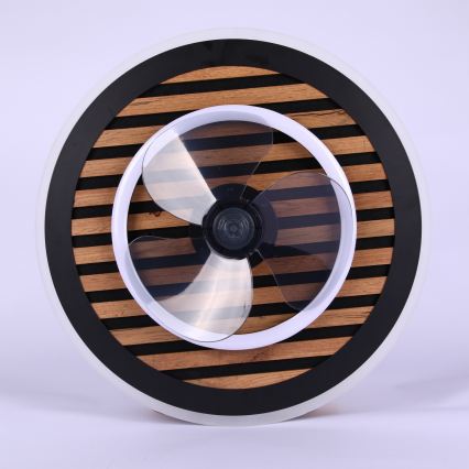 Globo - LED dimmelhető mennyezeti ventilátor LED/36W/230V 2700-6000K fekete + távirányító