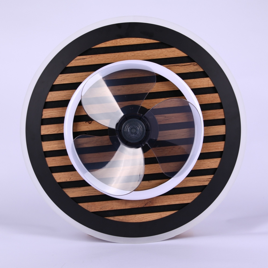 Globo - LED dimmelhető mennyezeti ventilátor LED/36W/230V 2700-6000K fekete + távirányító
