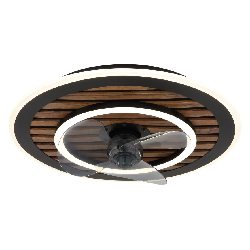 Globo - LED dimmelhető mennyezeti ventilátor LED/36W/230V 2700-6000K fekete + távirányító
