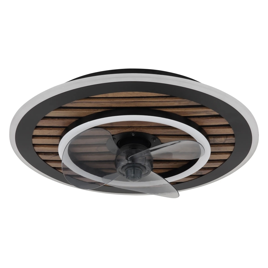 Globo - LED dimmelhető mennyezeti ventilátor LED/36W/230V 2700-6000K fekete + távirányító