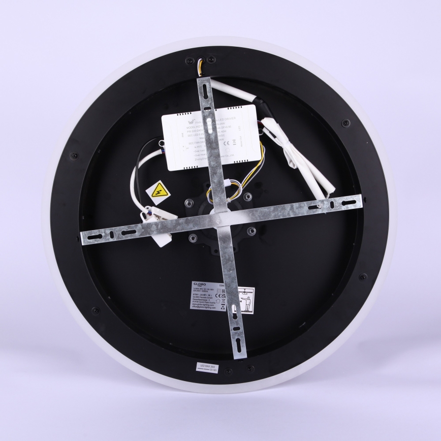Globo - LED dimmelhető mennyezeti ventilátor LED/36W/230V 2700-6000K fekete + távirányító