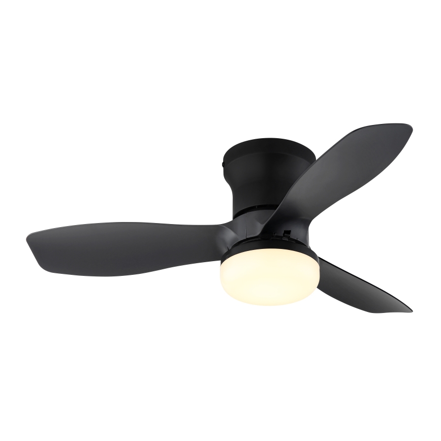 Globo - Fényerőszabályozható mennyezeti ventilátor LED/15W/230V 2700-6500K fekete + távirányító