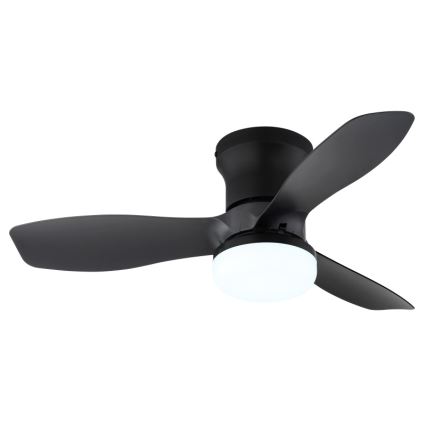 Globo - Fényerőszabályozható mennyezeti ventilátor LED/15W/230V 2700-6500K fekete + távirányító