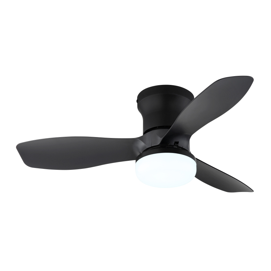 Globo - Fényerőszabályozható mennyezeti ventilátor LED/15W/230V 2700-6500K fekete + távirányító