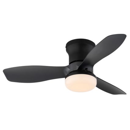 Globo - Fényerőszabályozható mennyezeti ventilátor LED/15W/230V 2700-6500K fekete + távirányító
