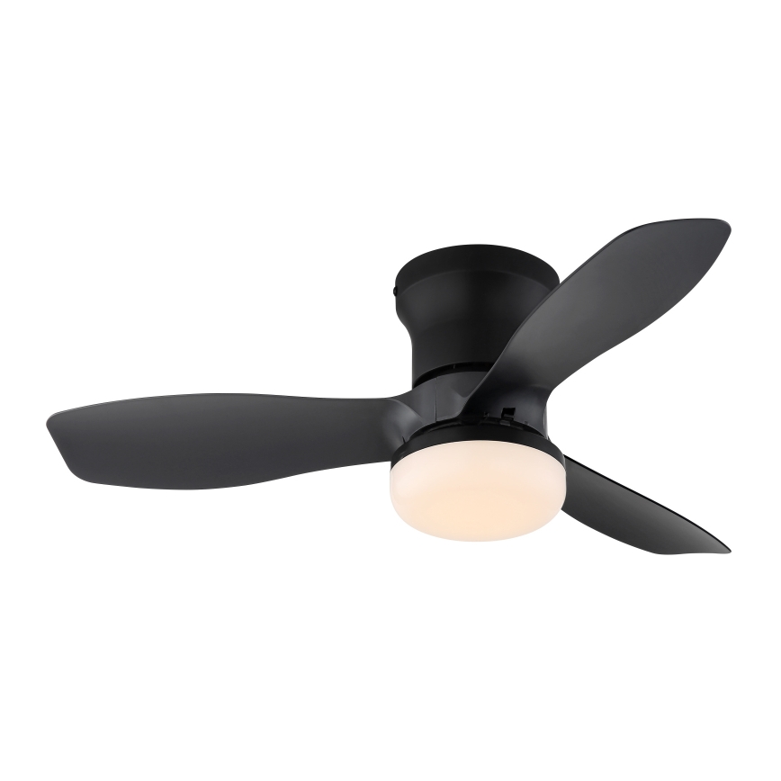 Globo - Fényerőszabályozható mennyezeti ventilátor LED/15W/230V 2700-6500K fekete + távirányító