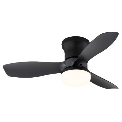 Globo - Fényerőszabályozható mennyezeti ventilátor LED/15W/230V 2700-6500K fekete + távirányító
