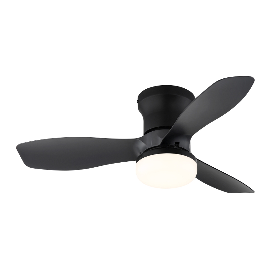 Globo - Fényerőszabályozható mennyezeti ventilátor LED/15W/230V 2700-6500K fekete + távirányító