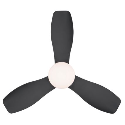 Globo - Fényerőszabályozható mennyezeti ventilátor LED/15W/230V 2700-6500K fekete + távirányító