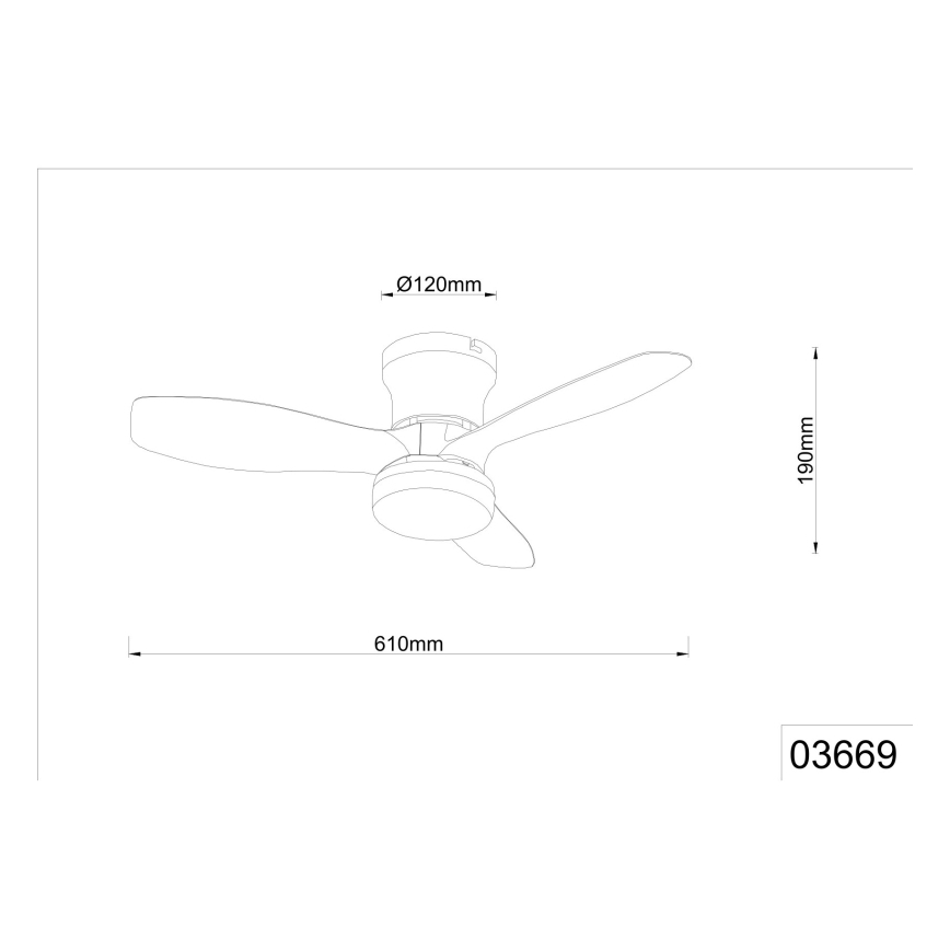 Globo - Fényerőszabályozható mennyezeti ventilátor LED/15W/230V 2700-6500K fekete + távirányító