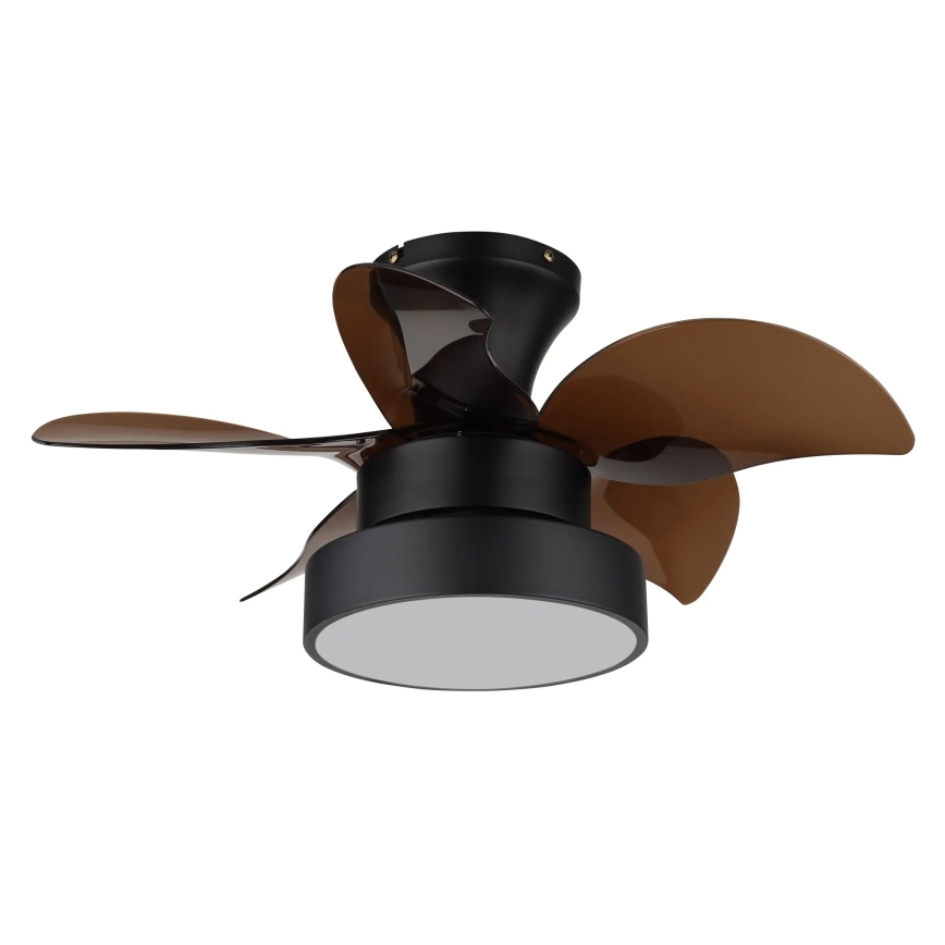 Globo - LED Dimmelhető mennyezeti ventilátor LED/22W/230V 3000/4500/6000K barna + távirányító