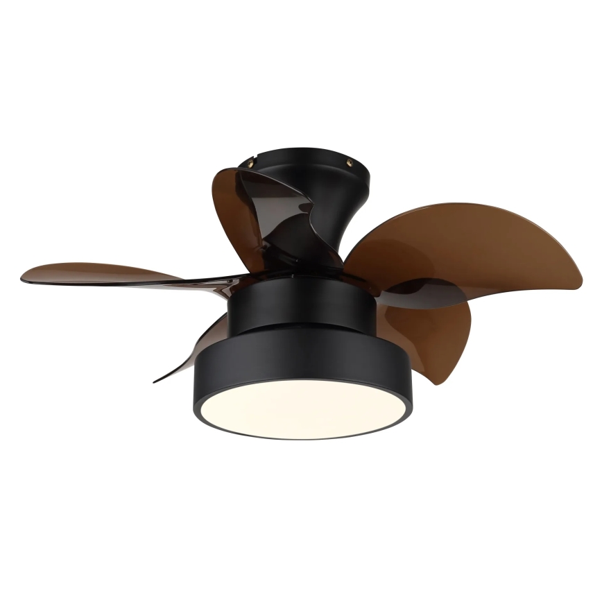 Globo - LED Dimmelhető mennyezeti ventilátor LED/22W/230V 3000/4500/6000K barna + távirányító