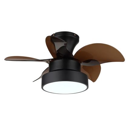 Globo - LED Dimmelhető mennyezeti ventilátor LED/22W/230V 3000/4500/6000K barna + távirányító