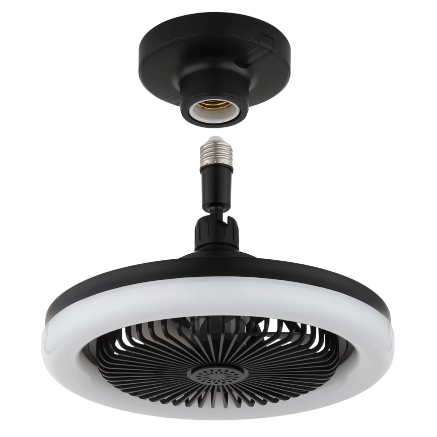 Globo - LED dimmelhető mennyezeti ventilátor LED/20W/230V 3000-6500K fekete + távirányító