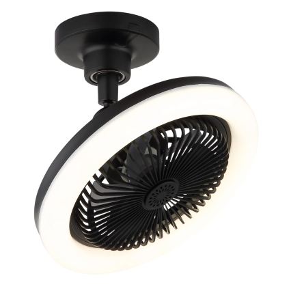 Globo - LED dimmelhető mennyezeti ventilátor LED/20W/230V 3000-6500K fekete + távirányító