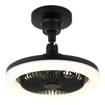Globo - LED dimmelhető mennyezeti ventilátor LED/20W/230V 3000-6500K fekete + távirányító