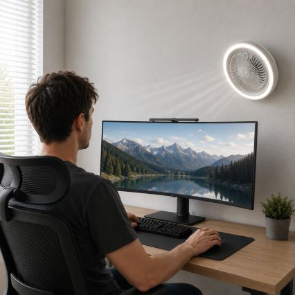 Globo - LED Fényerőszabályozható mennyezeti ventilátor LED/20W/230V 3000-6500K fehér + távirányító