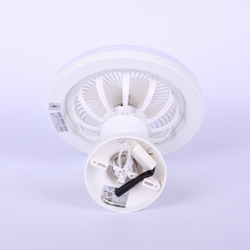 Globo - LED Fényerőszabályozható mennyezeti ventilátor LED/20W/230V 3000-6500K fehér + távirányító