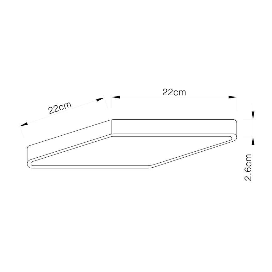 Globo - LED Dimmelhető mennyezeti lámpa LED/28W/230V