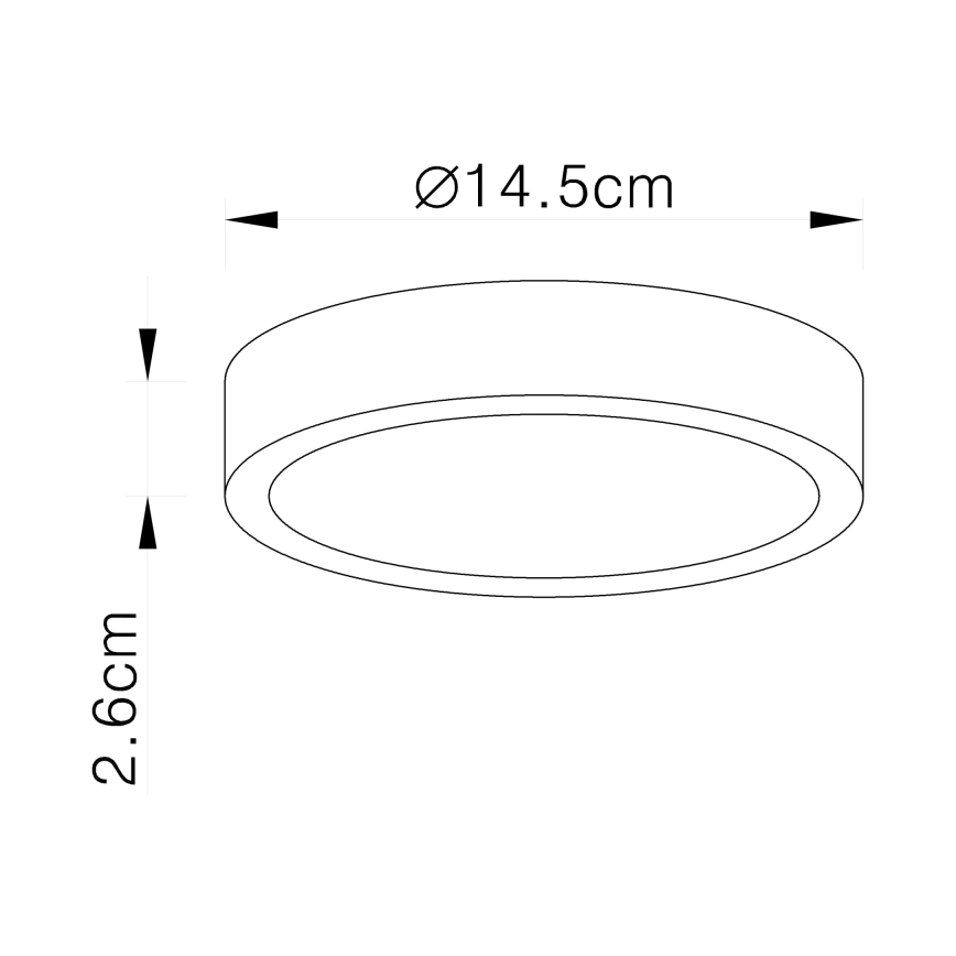 Globo - LED Dimmelhető mennyezeti lámpatest LED/15W/230V