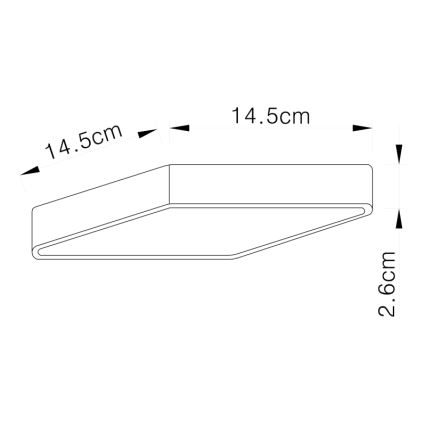 Globo - LED Mennyezeti lámpa LED/15W/230V