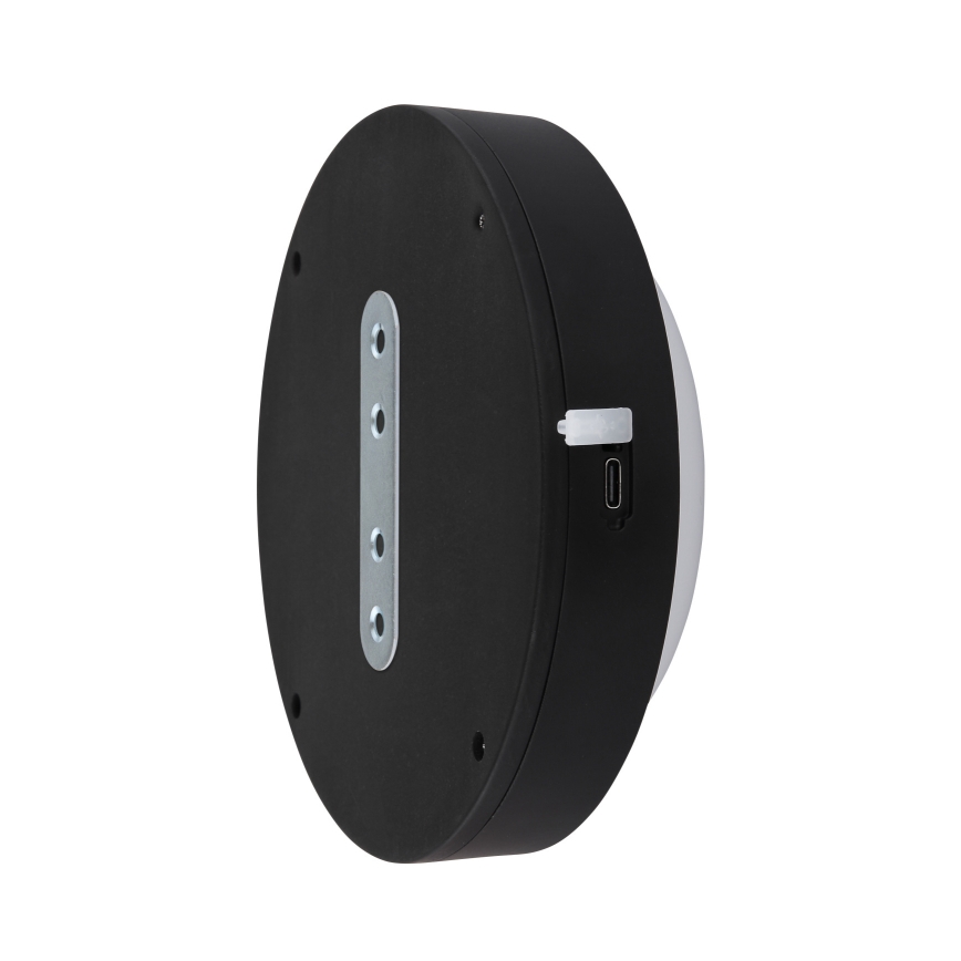 Globo - LED újratölthető érintős fali lámpa LED/1,2W/3,7V átm. 15 cm 1800 mAh fekete