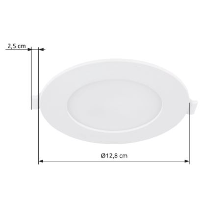 Globo - LED Beépíthető lámpa LED/6W/230V 4000K átm. 12,8 cm