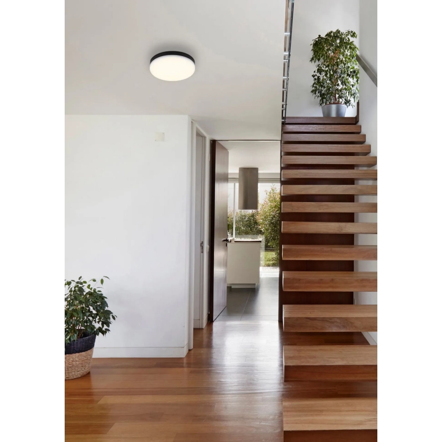 Globo - LED Mennyezeti lámpa LED/12W/230V 4000K átm. 22 cm fekete