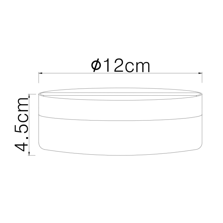 Globo - LED Mennyezeti lámpa LED/8W/230V 4000K átm. 12 cm fekete